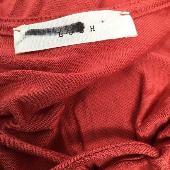 LUSH Coral Lace Up High-Low Tunic C4 - Picture 5 of 5